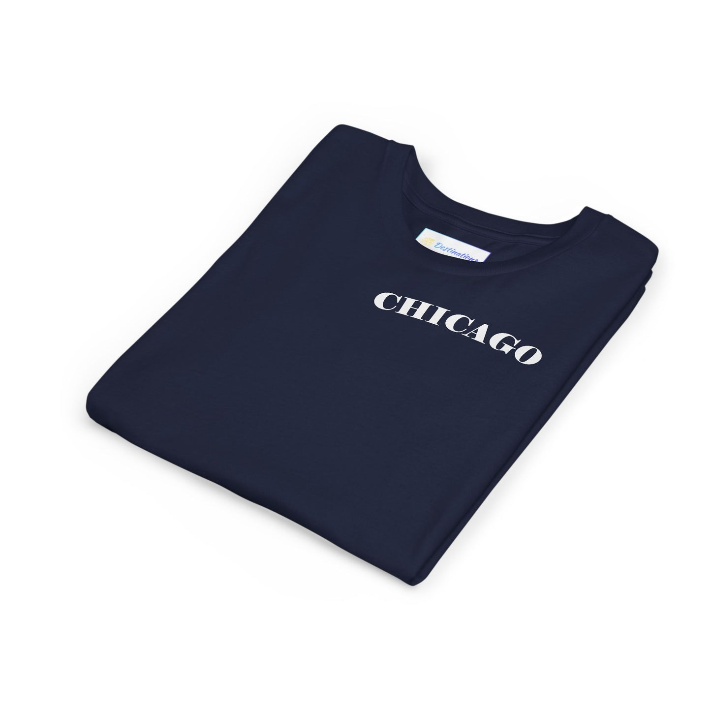 Mystery Noir Chicago Skyline Sunset Unisex Youth Short Sleeve Tee
