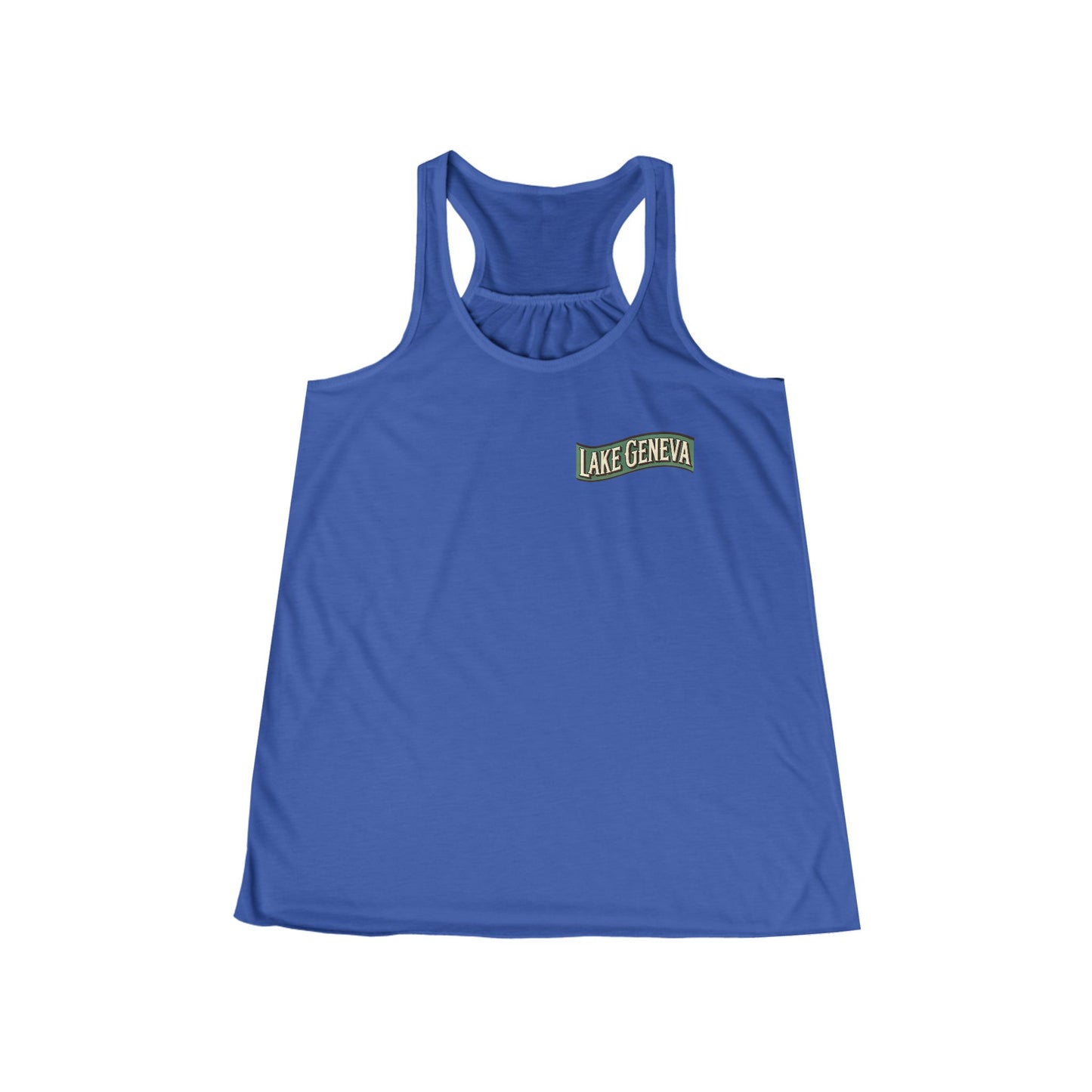 Retro Lake Geneva Women's Flowy Racerback Tank