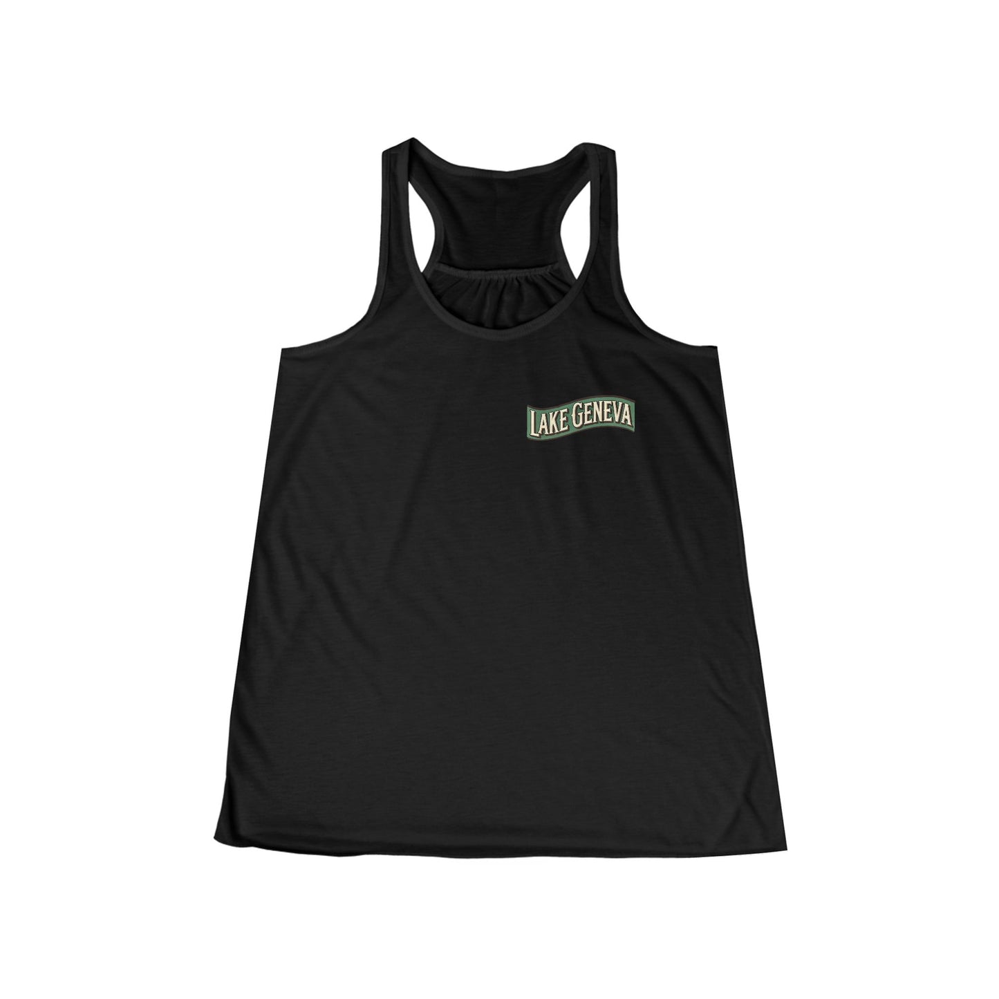 Retro Lake Geneva Women's Flowy Racerback Tank