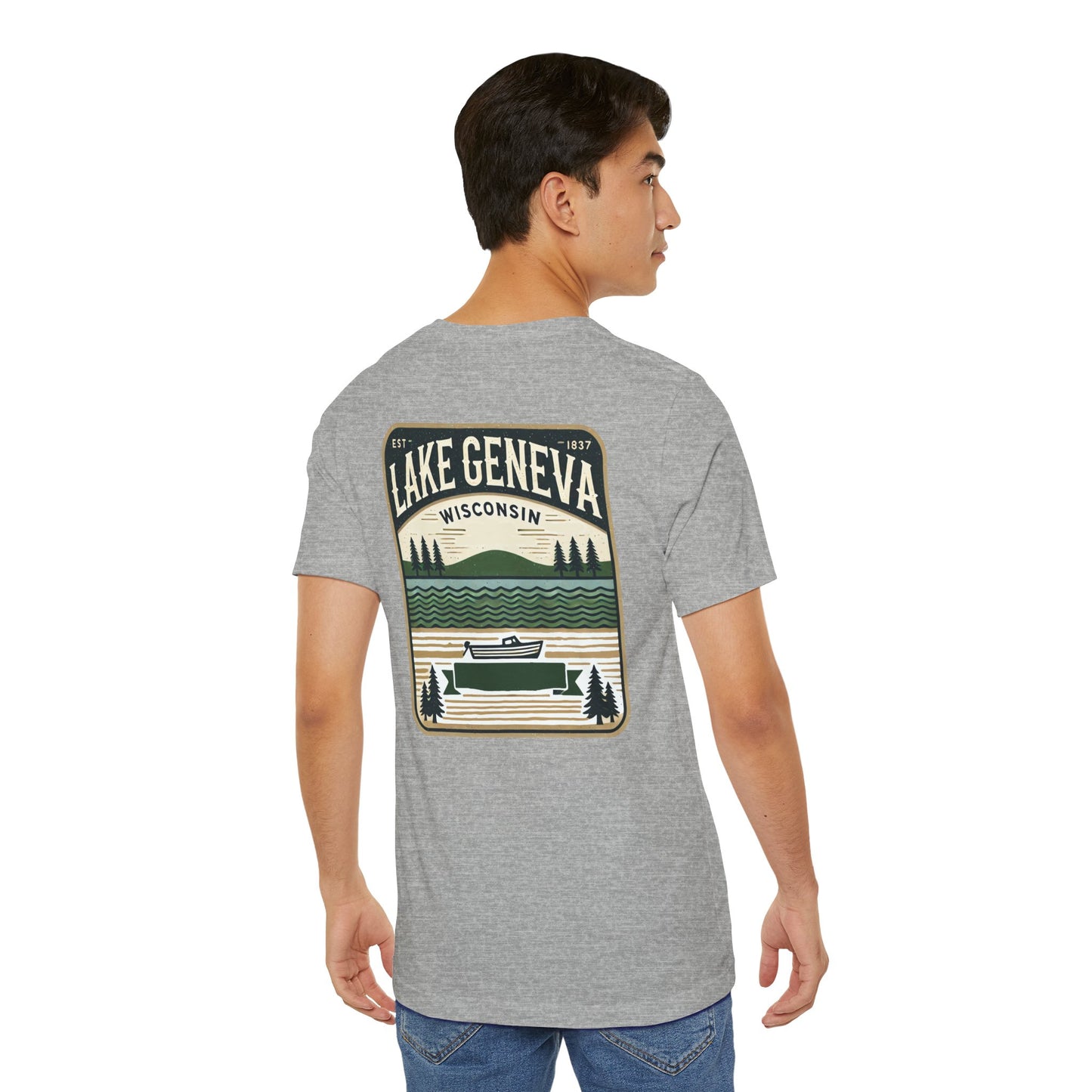 Vintage Lake Geneva Unisex Jersey Short Sleeve Tee