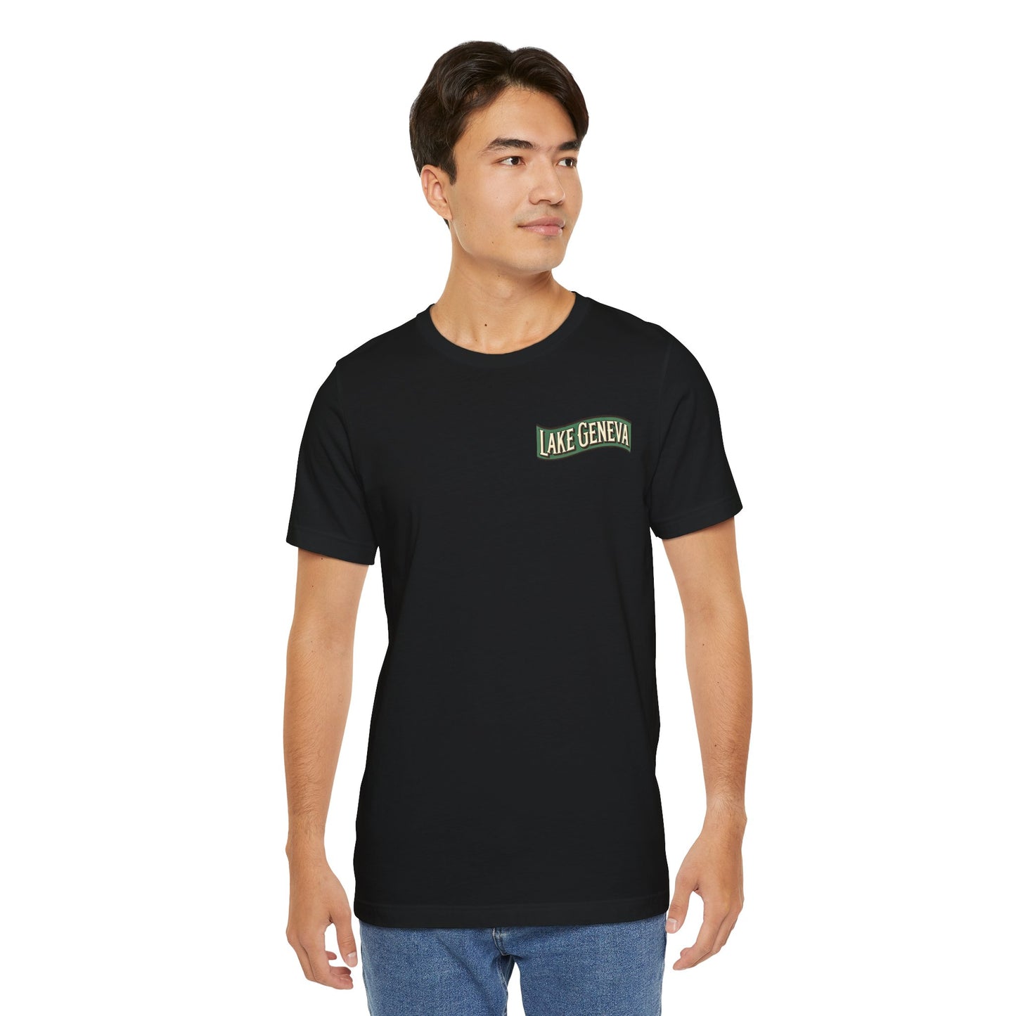 Retro Lake Geneva Unisex Jersey Short Sleeve Tee
