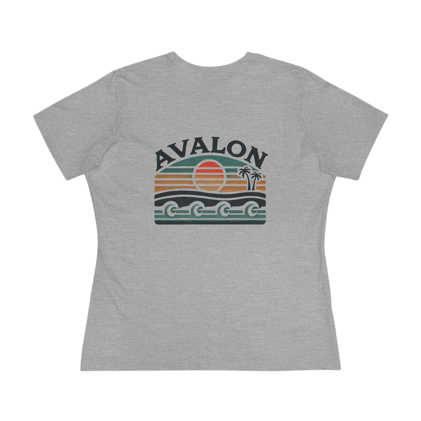 Retro Avalon Sunset Women's Cotton Tee