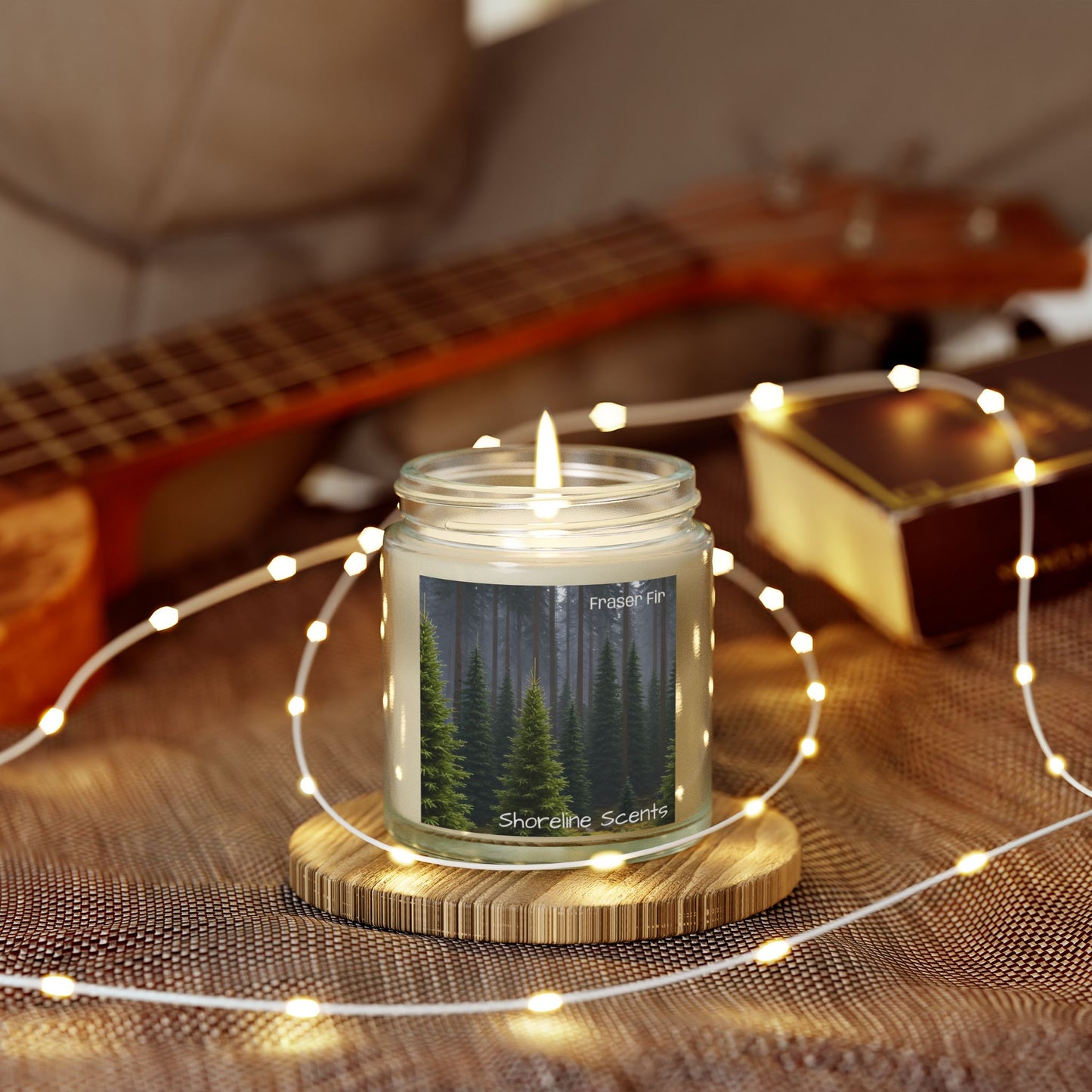 Fraser Fir Scented Coconut Apricot Wax Candle