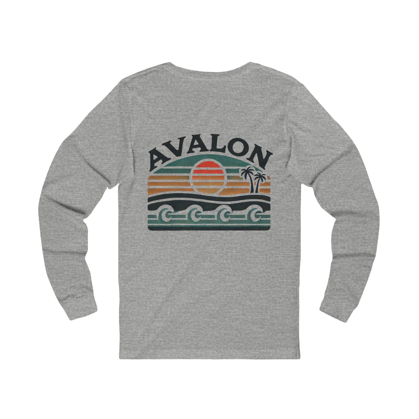 Retro Avalon Sunset Unisex Long Sleeve Tee