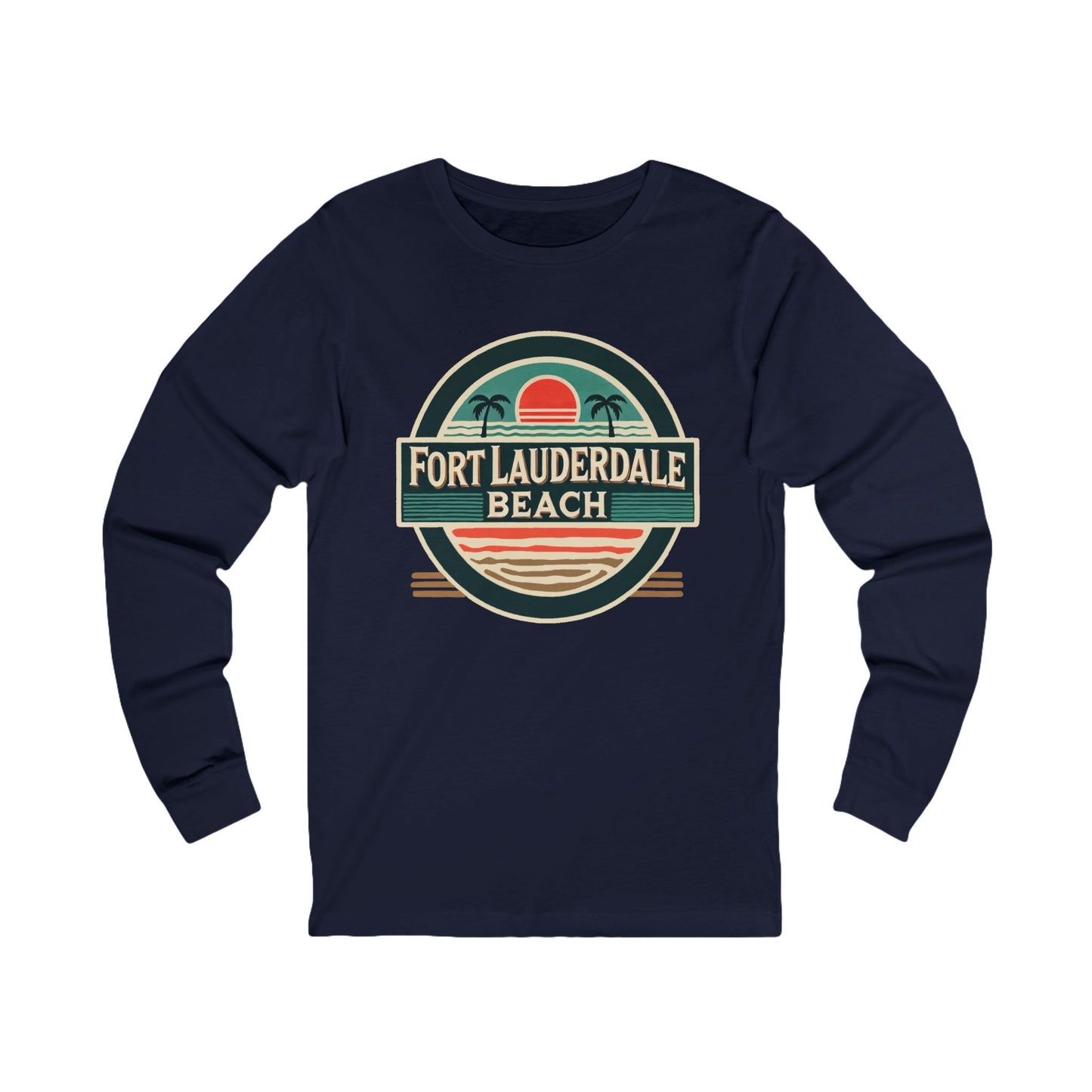Vintage Fort Lauderdale Unisex Jersey Long Sleeve Tee