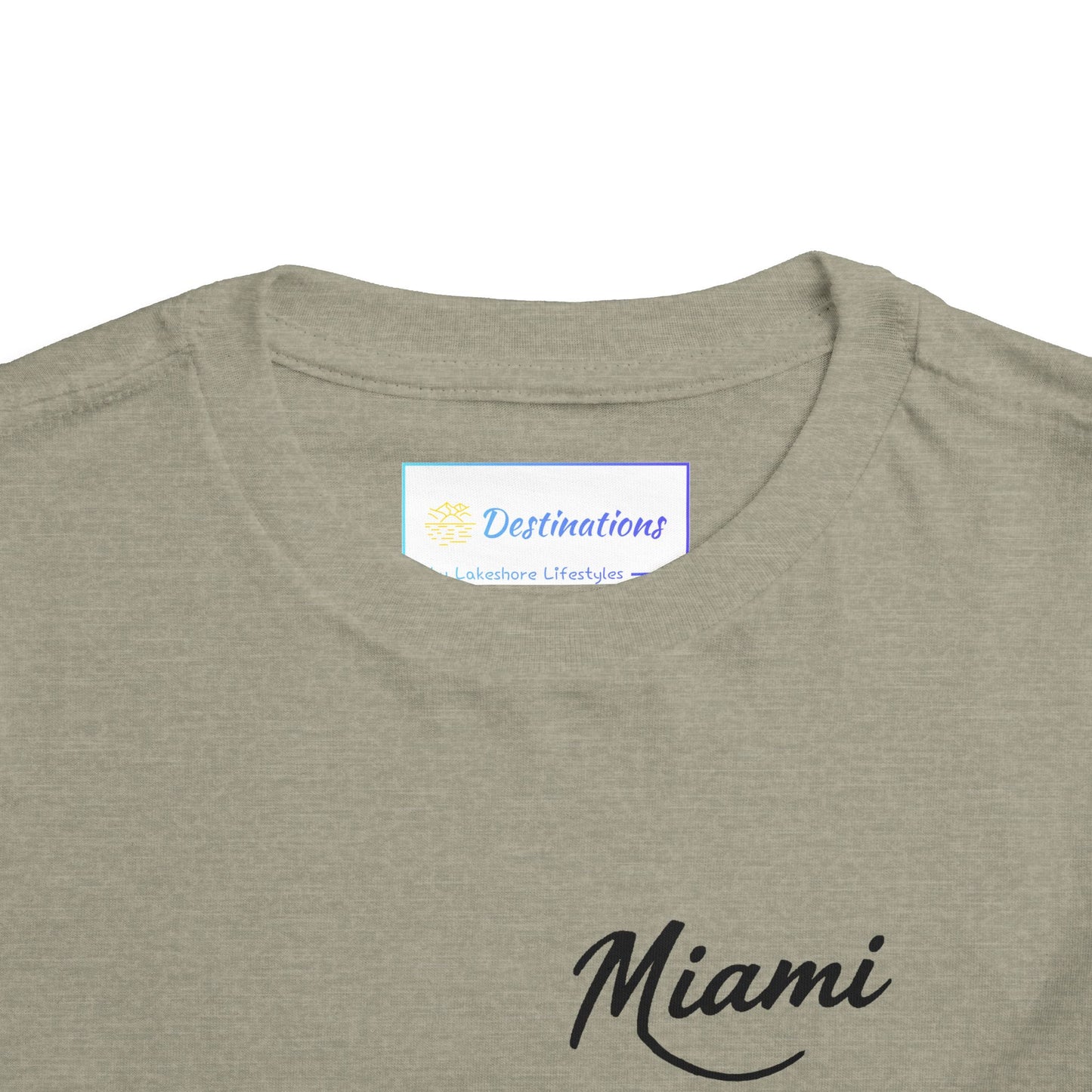 Retro Miami Unisex Toddler Short Sleeve Tee