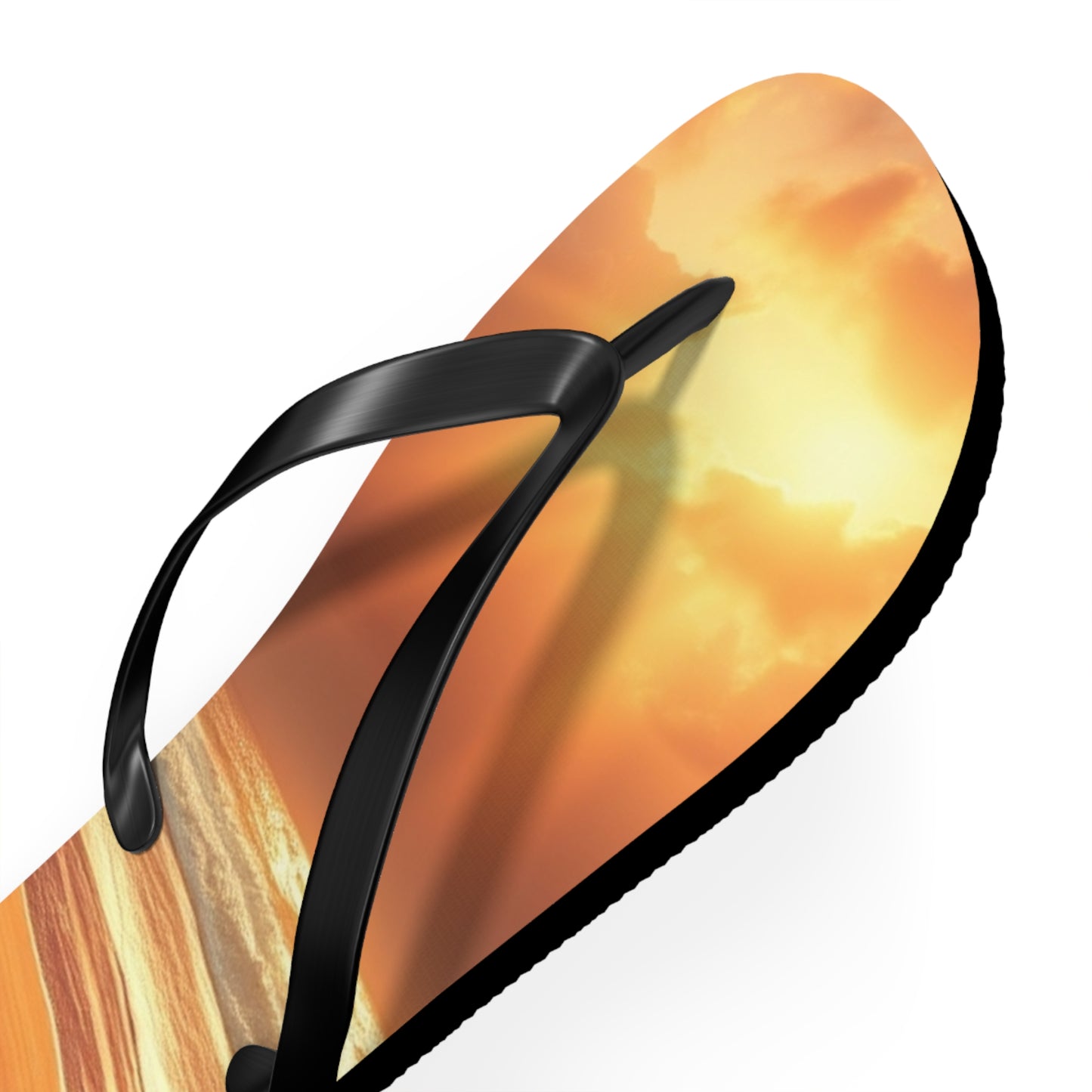 Sandy Beach Sunset Flip Flops