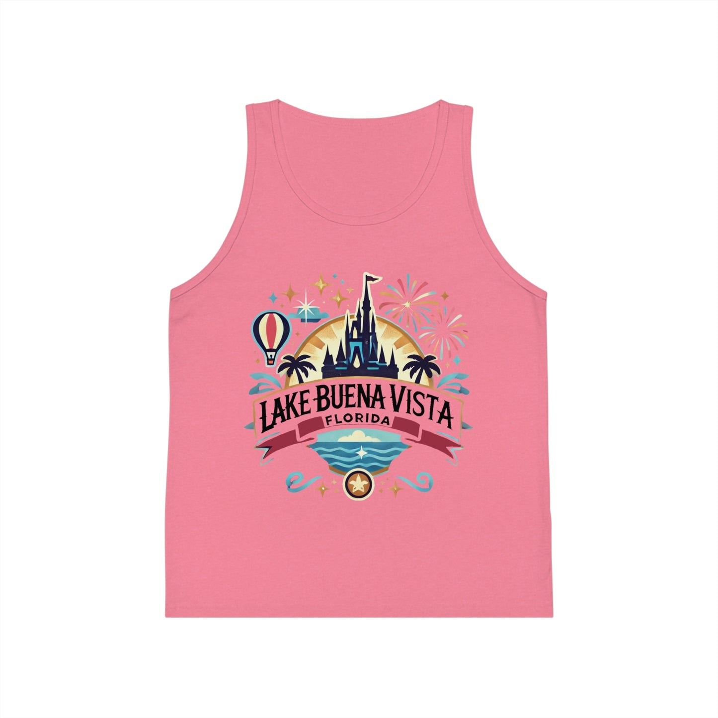 Adventurous Lake Buena Vista Unisex Kids Jersey Tank Top