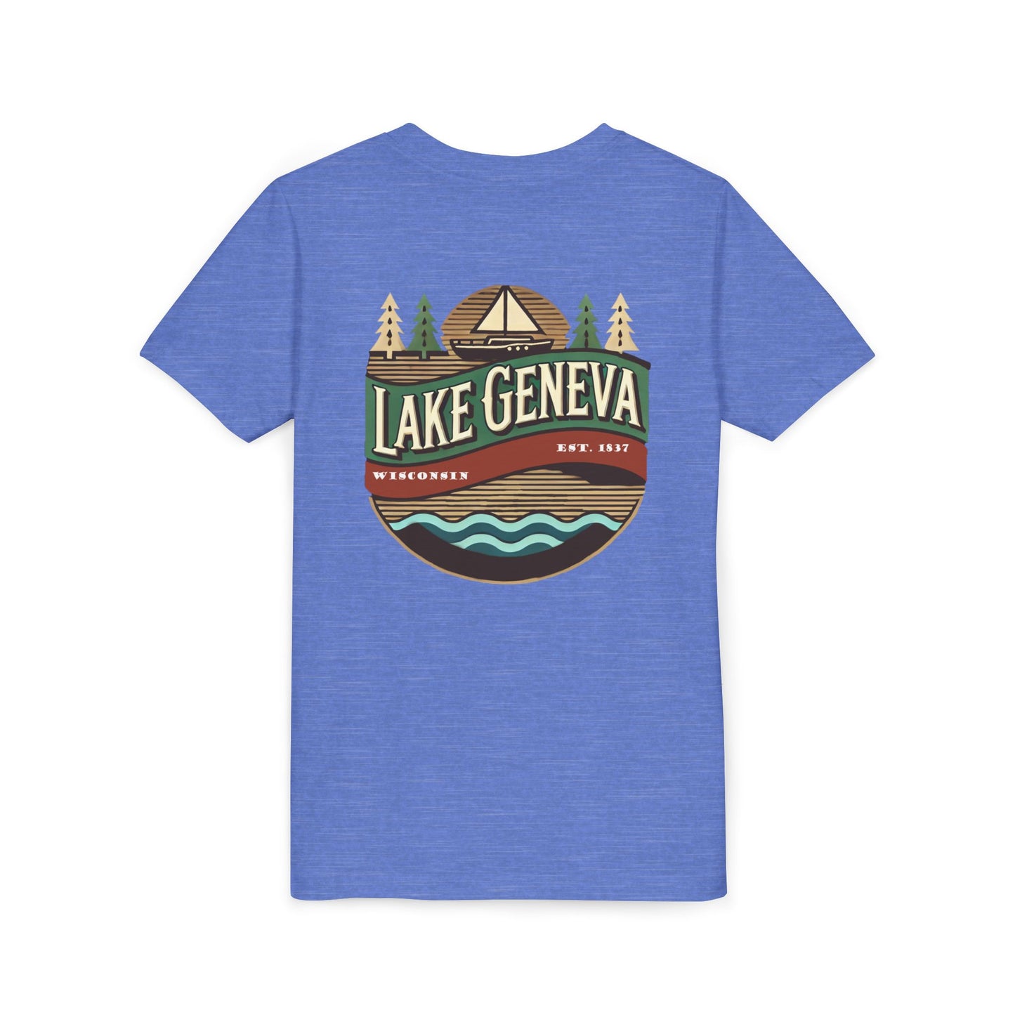 Retro Lake Geneva Unisex Youth Short Sleeve Tee