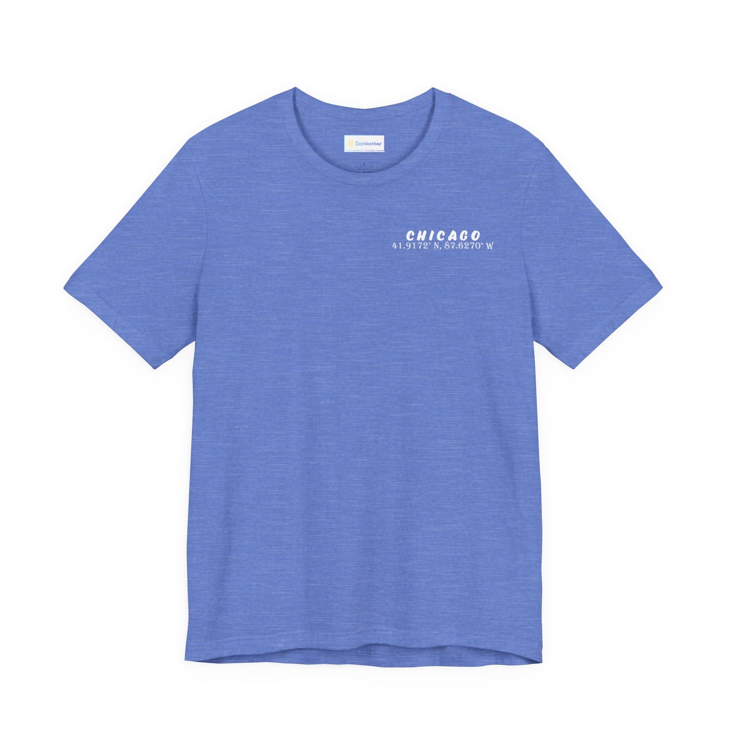 Latitudes Chicago Skyline Unisex Jersey Short Sleeve Tee
