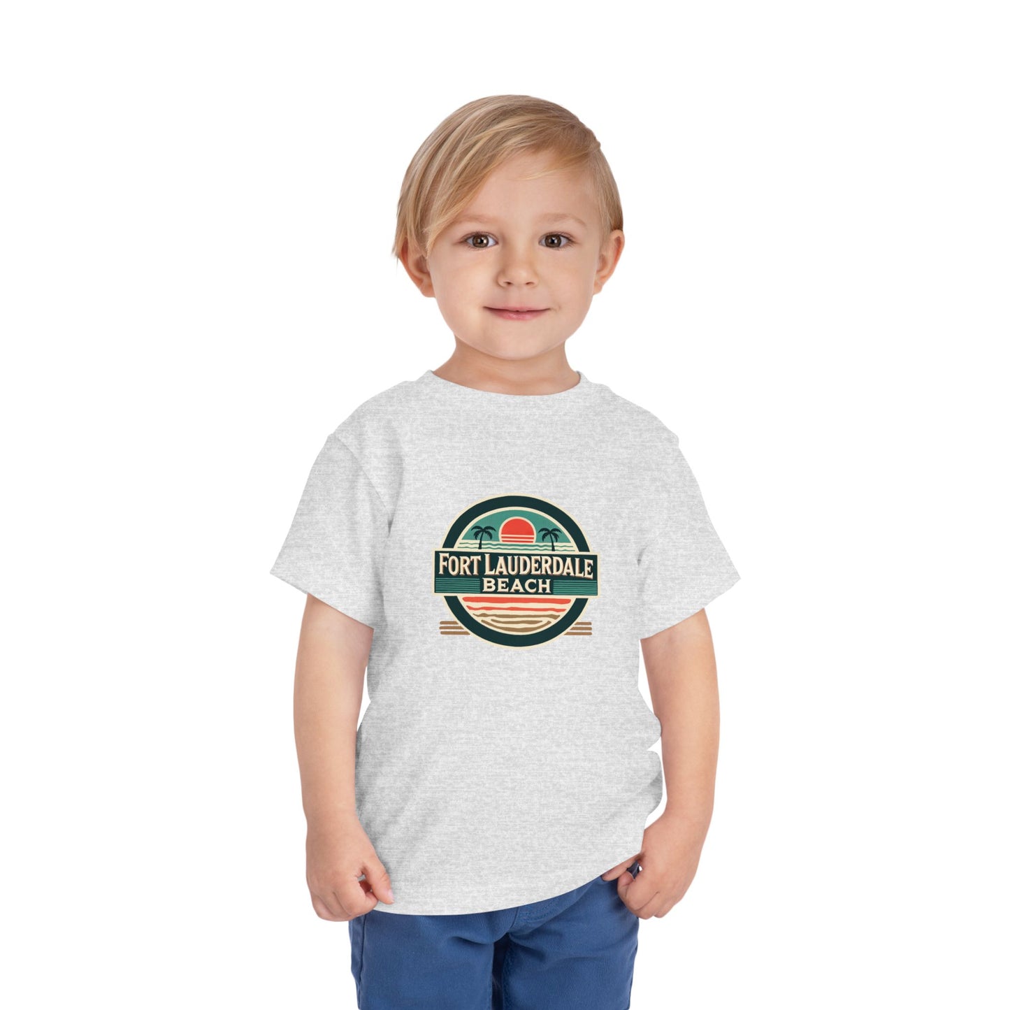 Vintage Fort Lauderdale Unisex Toddler Short Sleeve Tee