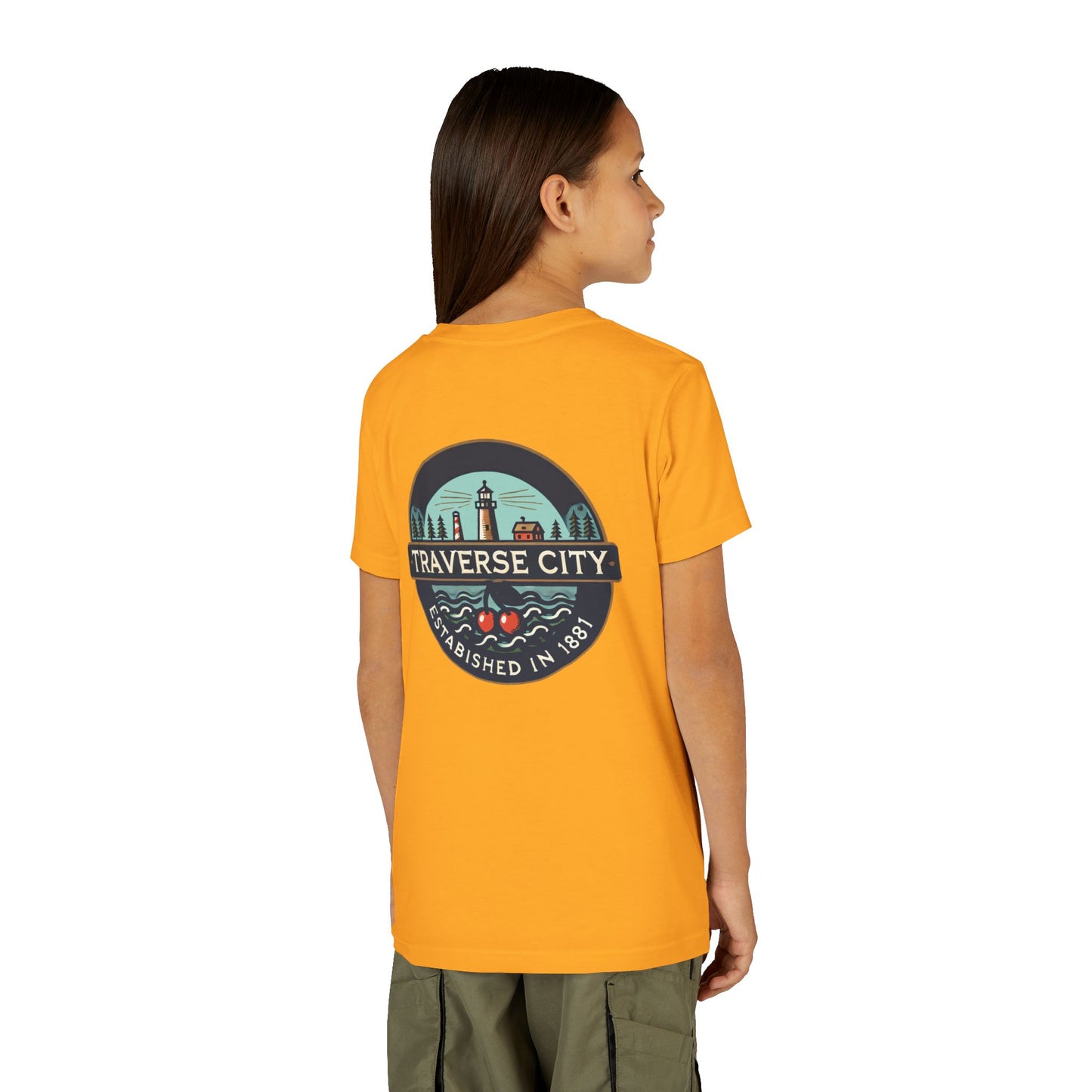 Vintage Traverse City Unisex Youth Short Sleeve Tee