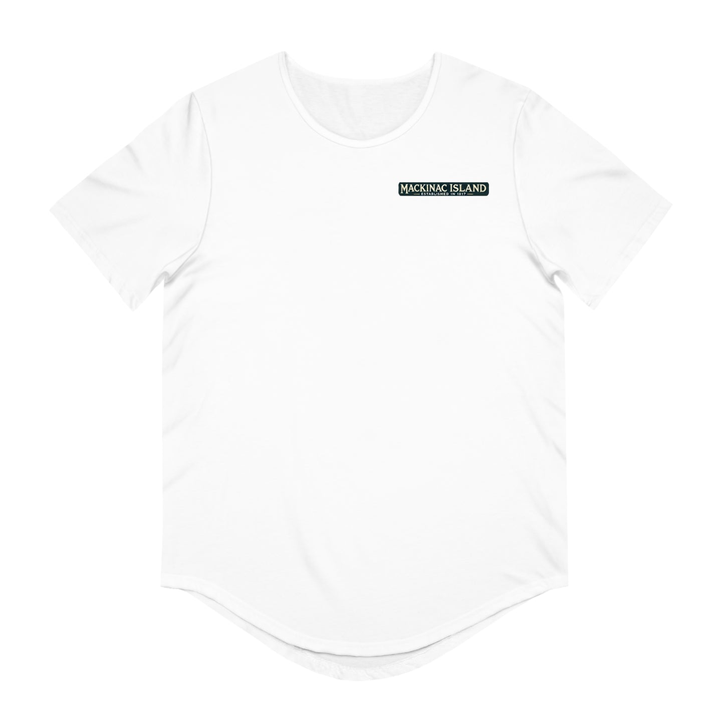 Vintage Mackinac Island Men's Jersey Curved Hem Tee