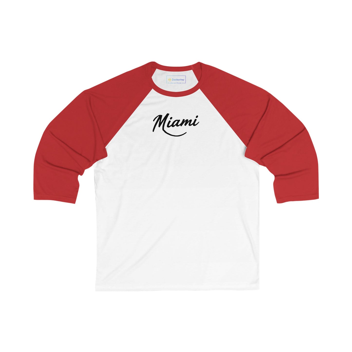 Retro Miami Men's 3/4 Sleeve Baseball Tee