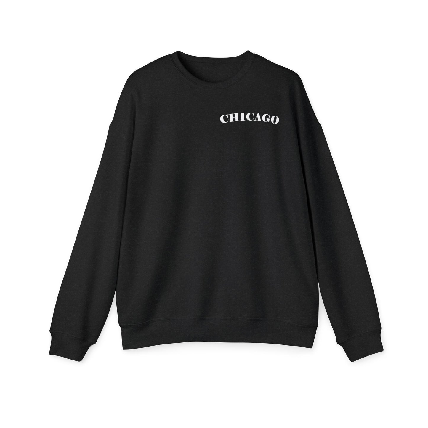 Mystery Noir Chicago Skyline Sunset Unisex Drop Shoulder Sweatshirt