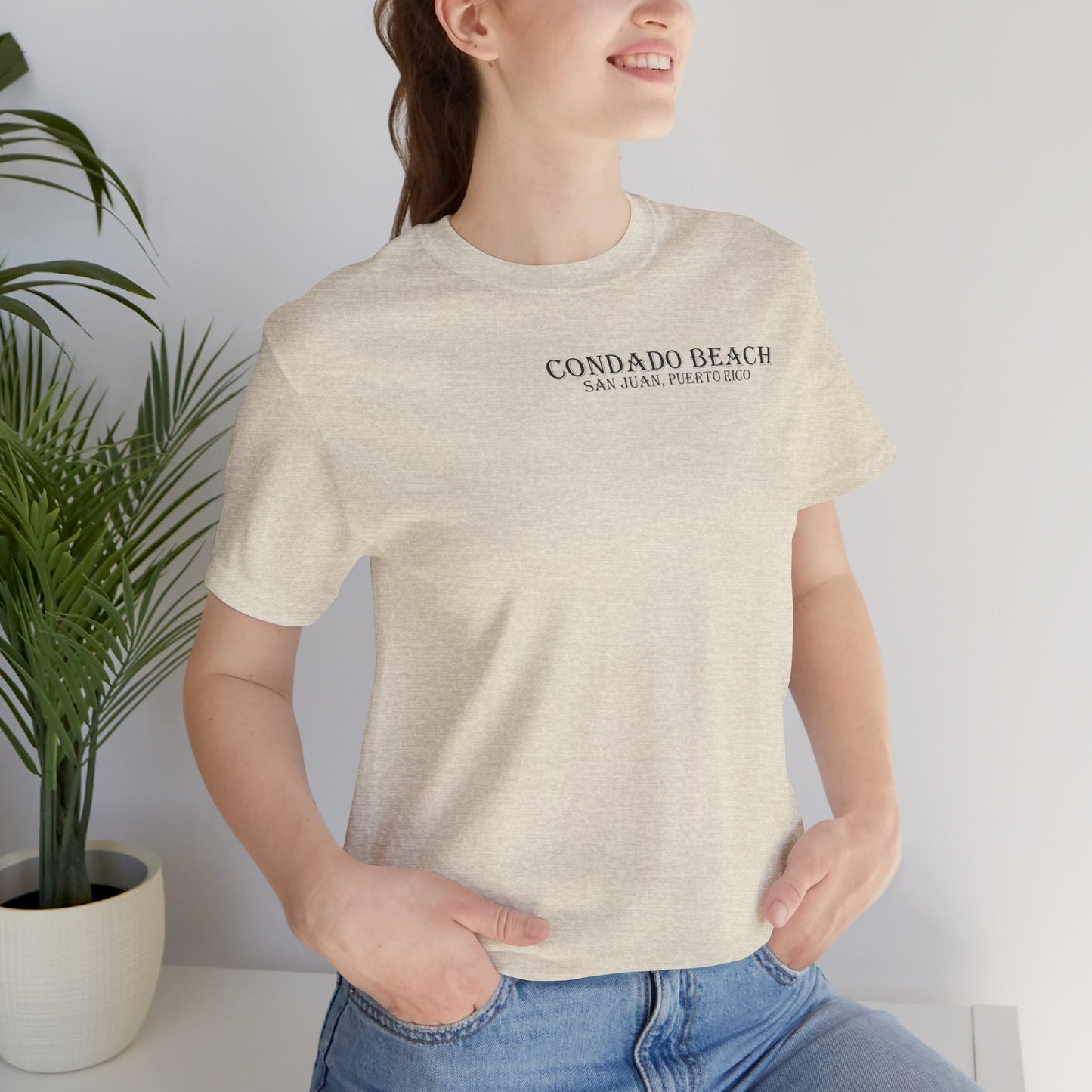 Coastal Vibes Condado Beach Unisex Jersey Short Sleeve Tee