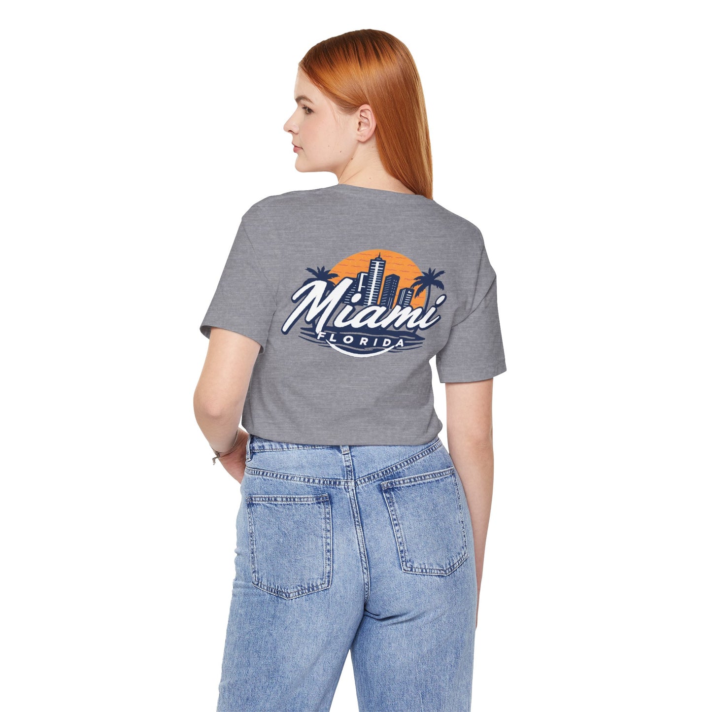 Retro Miami Unisex Jersey Short Sleeve Tee