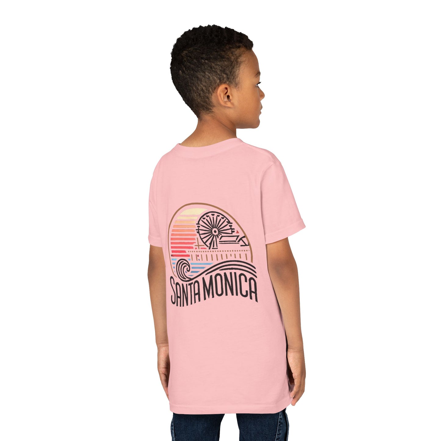 Vibrant Santa Monica Youth Short Sleeve Tee