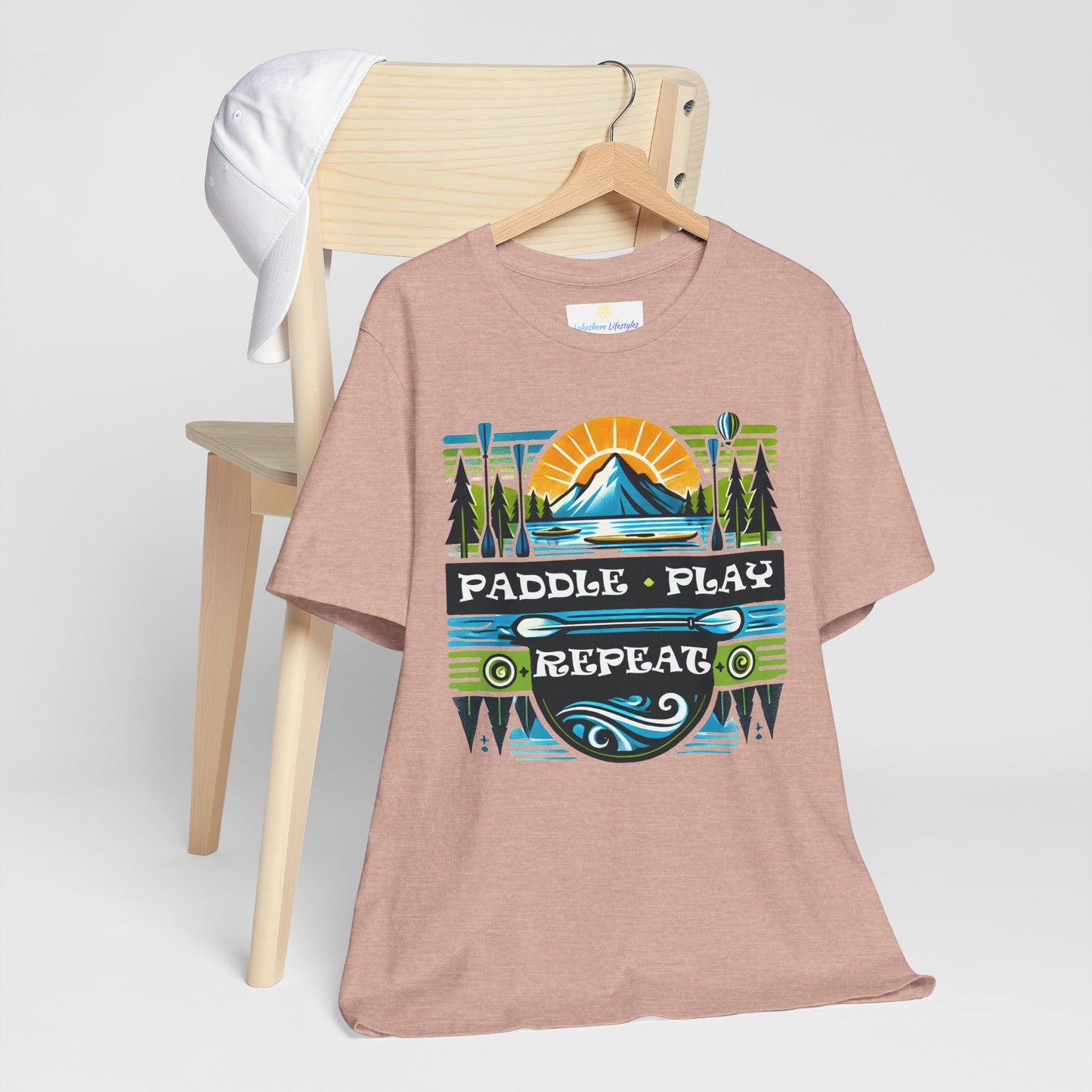 Paddle, Play, Repeat Short Sleeve Tee