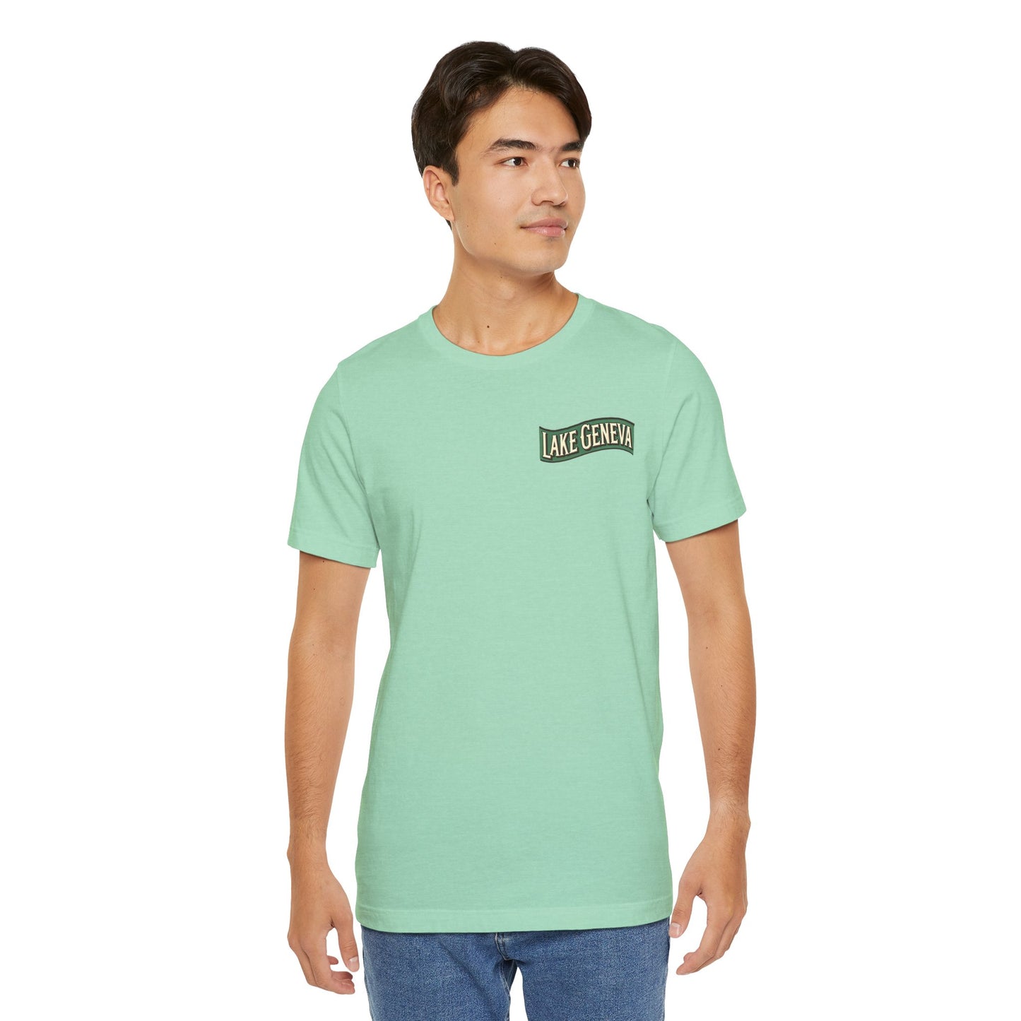 Retro Lake Geneva Unisex Jersey Short Sleeve Tee