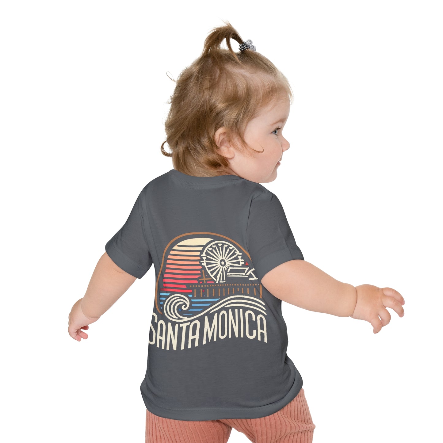 Vibrant Santa Monica Unisex Baby Short Sleeve T-Shirt