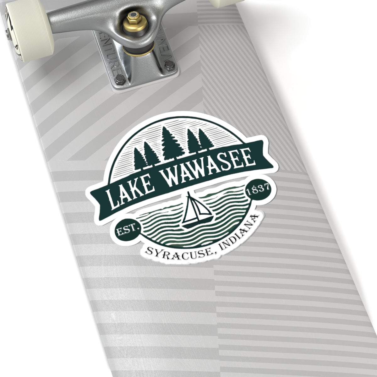 Vintage Lake Wawasee Kiss-Cut Sticker