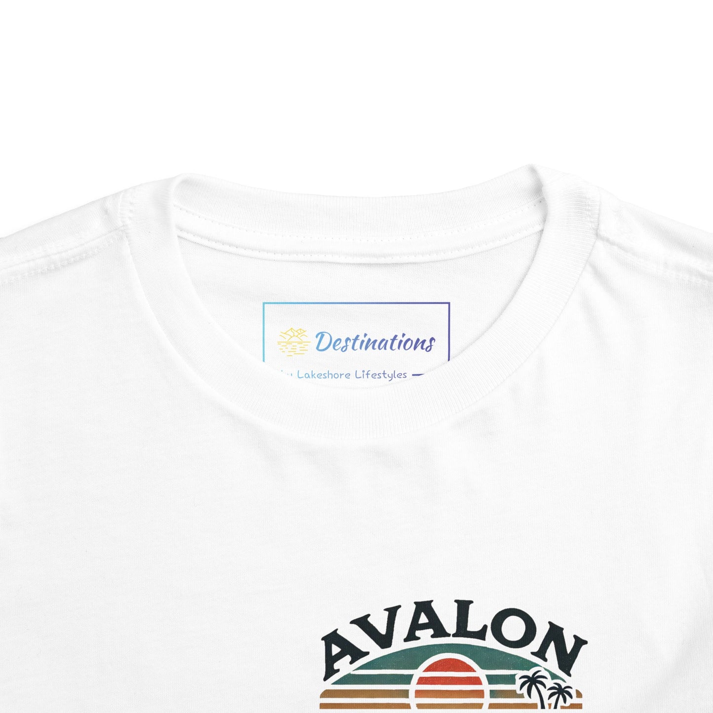 Retro Avalon Sunset Unisex Toddler Short Sleeve Tee