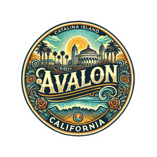Elegant Avalon Kiss-Cut Sticker