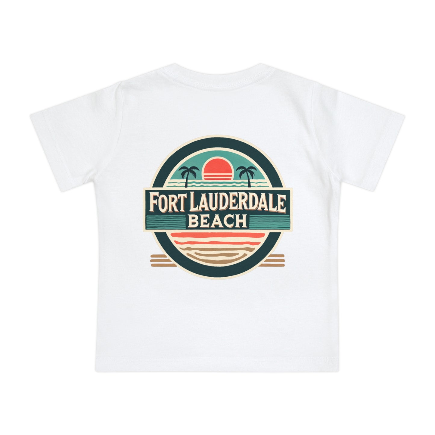 Vintage Fort Lauderdale Unisex Baby Short Sleeve T-Shirt