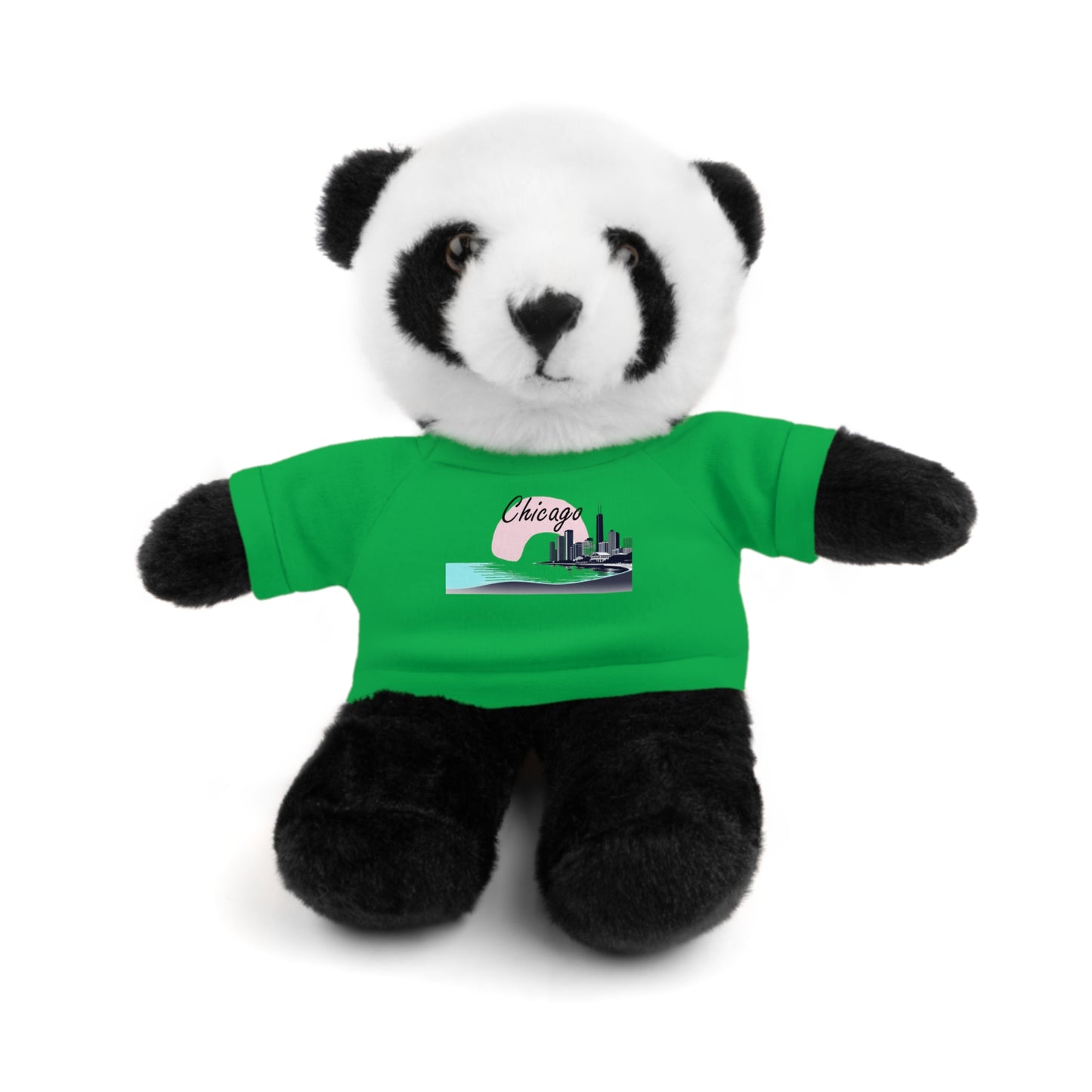 Elegant Chicago Skyline Stuffed Animals with Tee