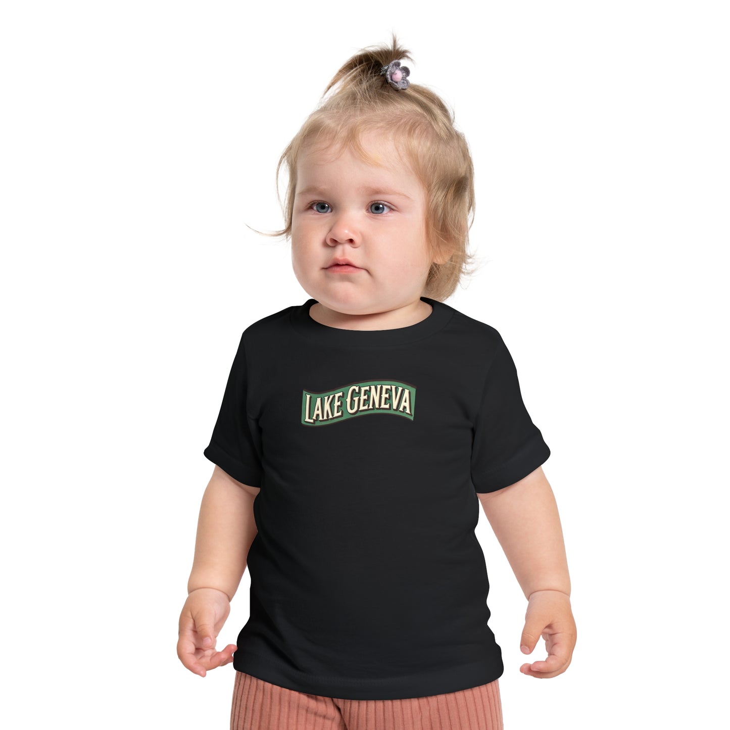 Retro Lake Geneva Unisex Baby Short Sleeve T-Shirt