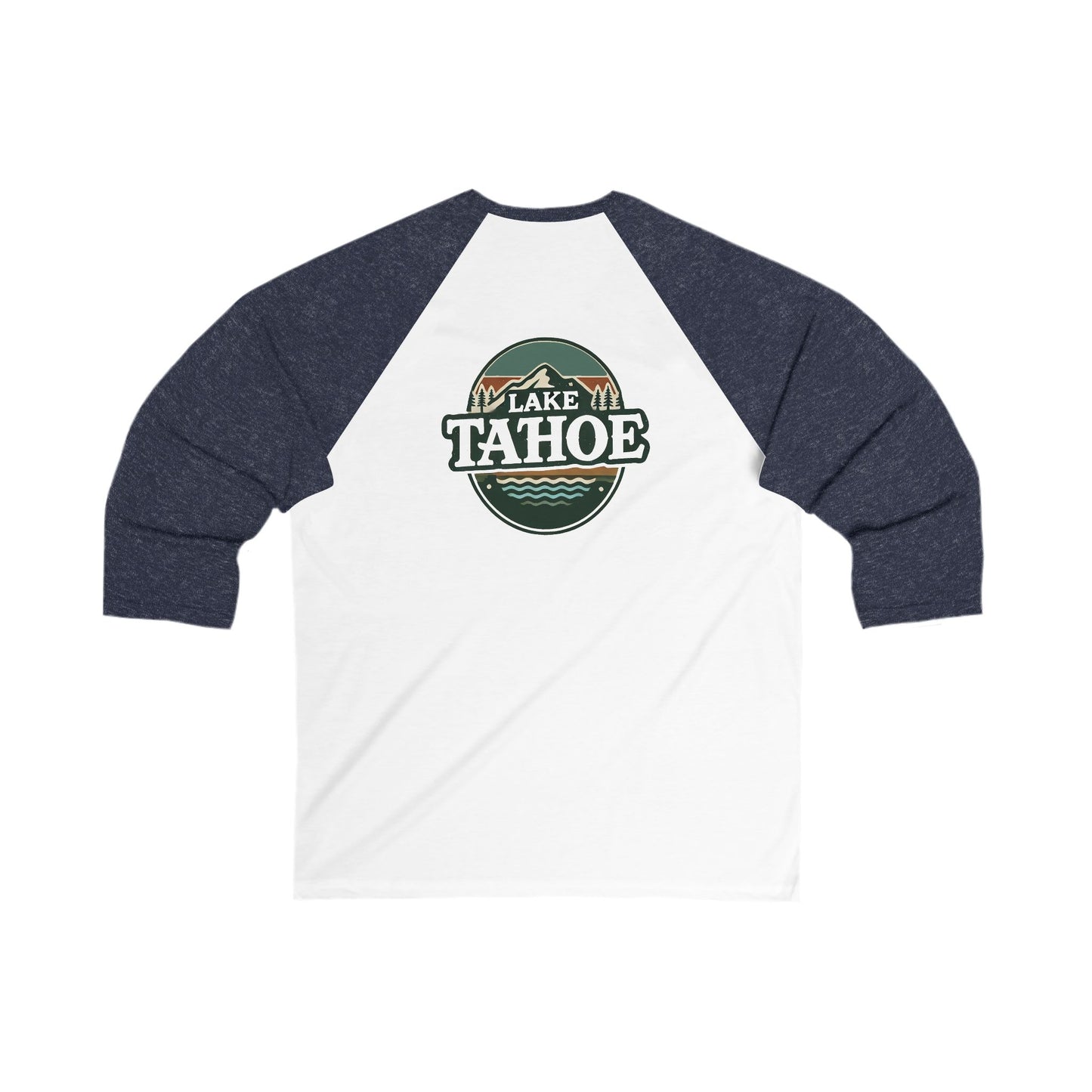 Vintage Lake Tahoe Men's 3/4 Sleeve Baseball Tee