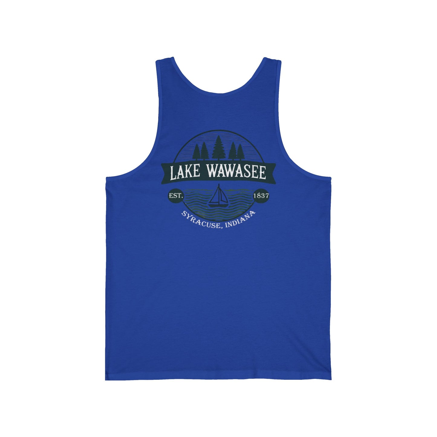 Vintage Lake Wawasee Unisex Jersey Tank