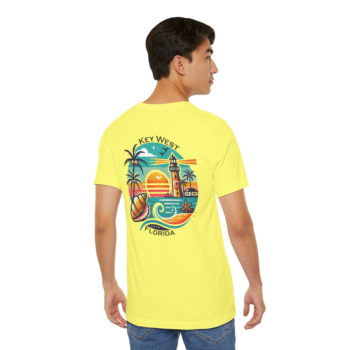 Vibrant Key West Unisex Jersey Short Sleeve Tee