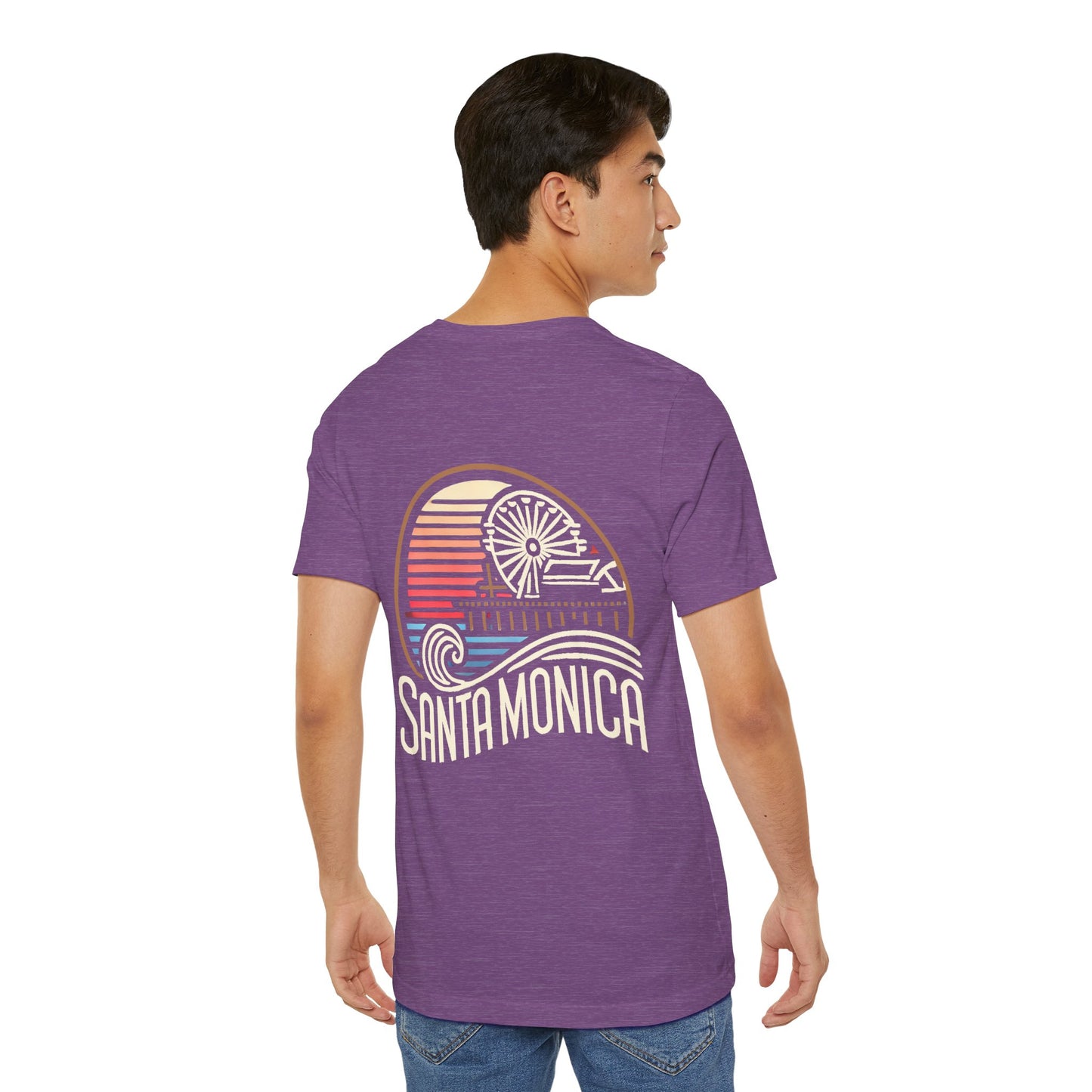 Vibrant Santa Monica Unisex Jersey Short Sleeve Tee