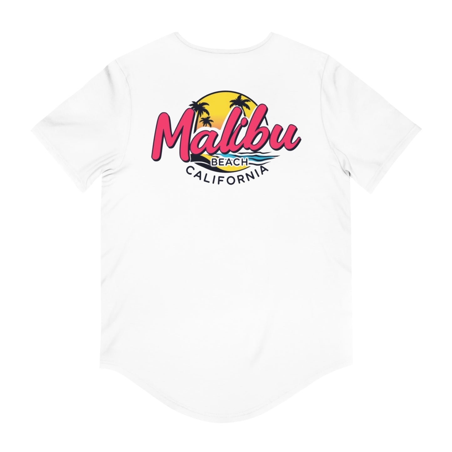 Retro Malibu Men's Jersey Curved Hem Tee