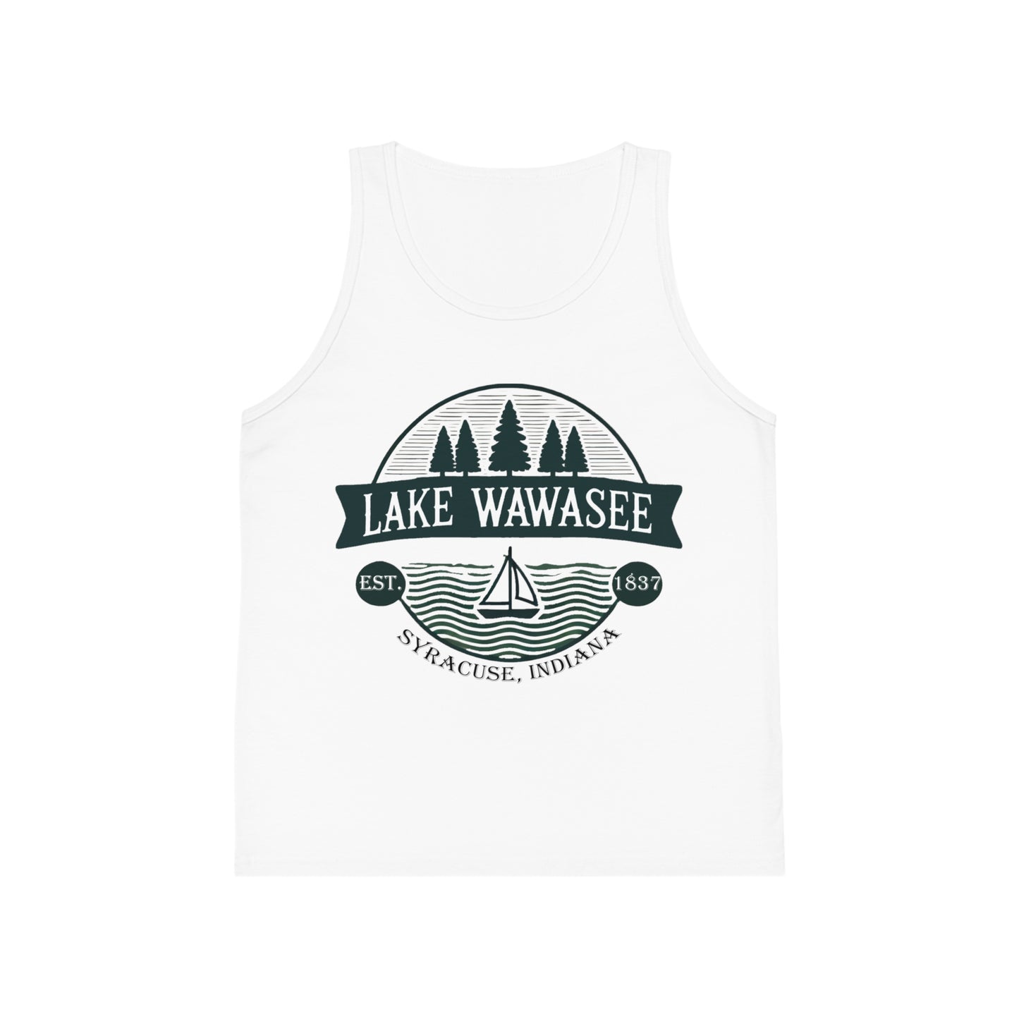 Vintage Lake Wawasee Unisex Kids Jersey Tank Top