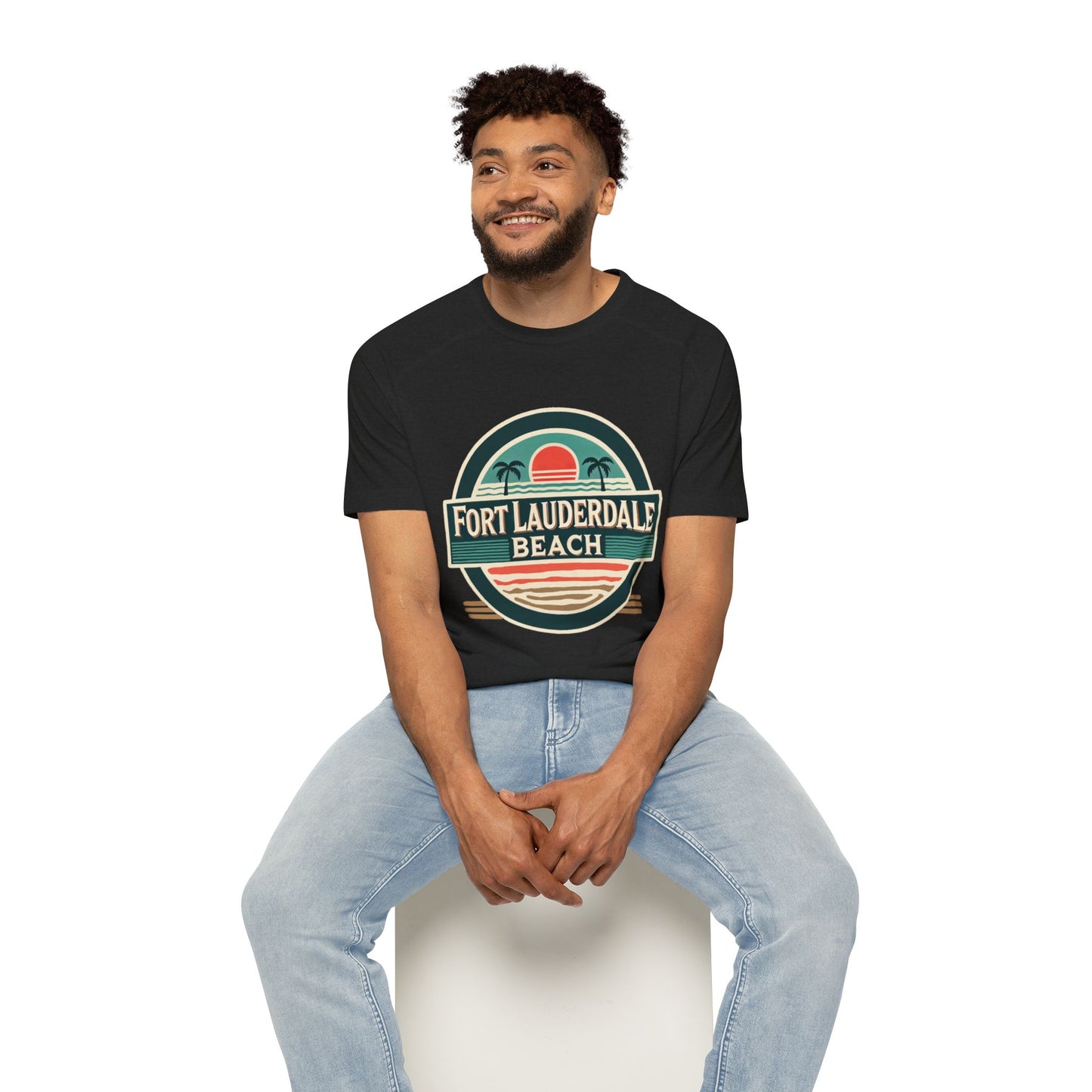 Vintage Fort Lauderdale Men's Raglan T-Shirt