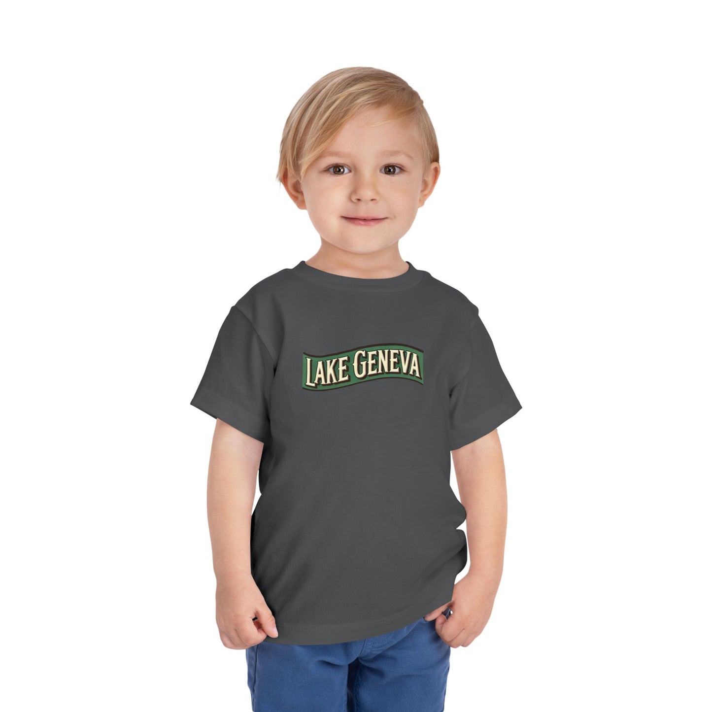 Retro Lake Geneva Unisex Toddler Short Sleeve Tee