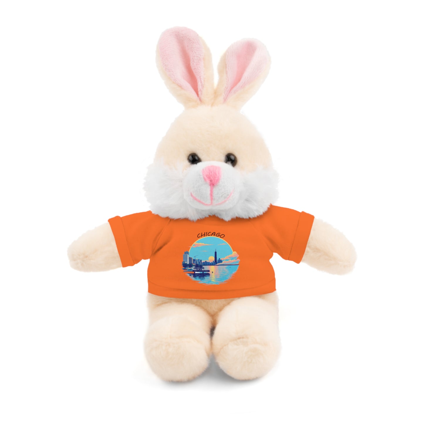 Retro Chicago Sunset Stuffed Animals with Tee