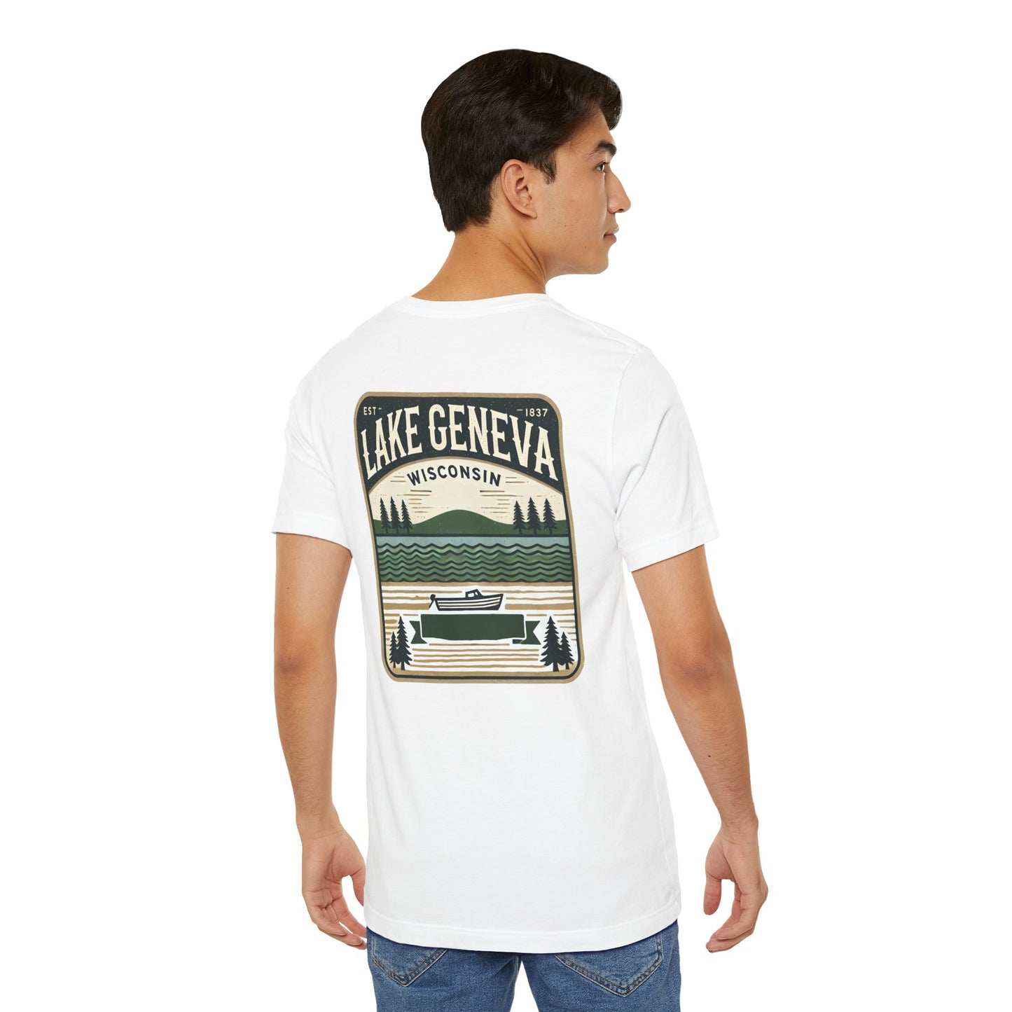 Vintage Lake Geneva Unisex Jersey Short Sleeve Tee