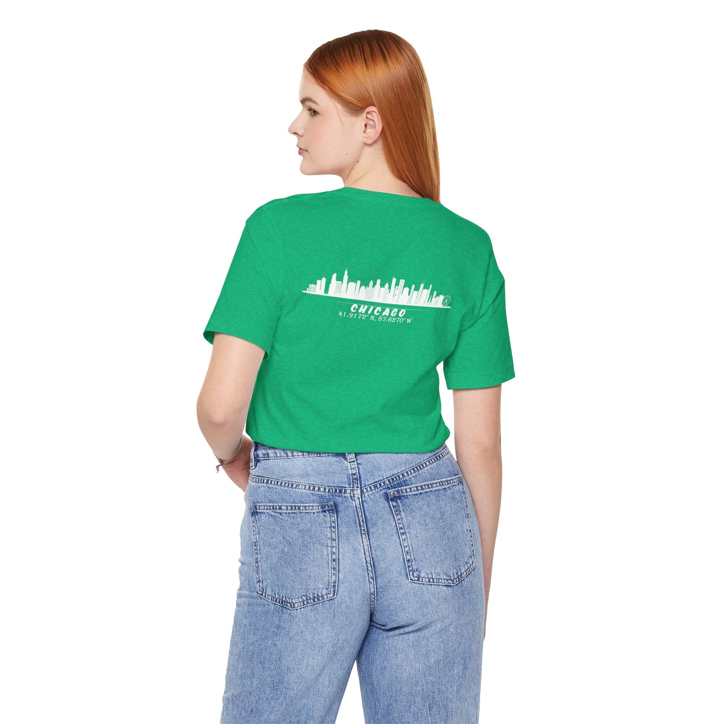 Latitudes Chicago Skyline Unisex Jersey Short Sleeve Tee