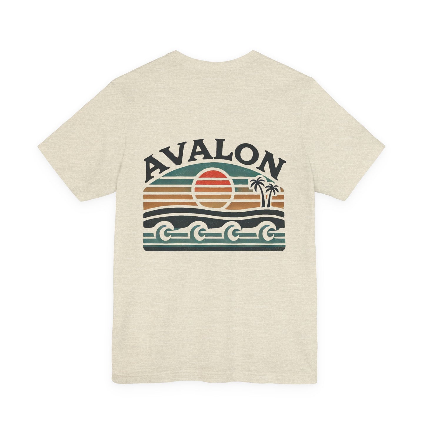 Retro Avalon Sunset Unisex Jersey Tee