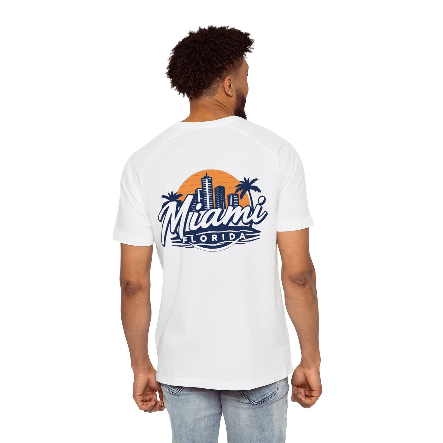 Retro Miami Men's Raglan T-Shirt