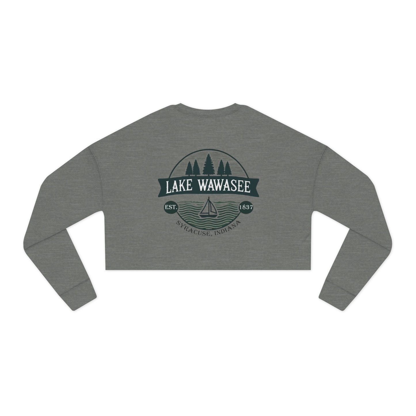 Vintage Lake Wawasee Women's Cropped Sweatshirt