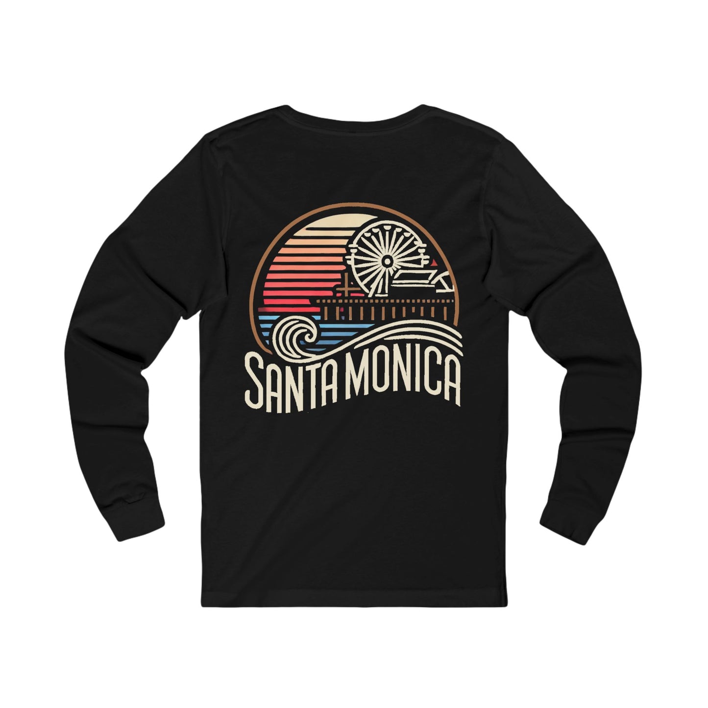 Vibrant Santa Monica Unisex Jersey Long Sleeve Tee