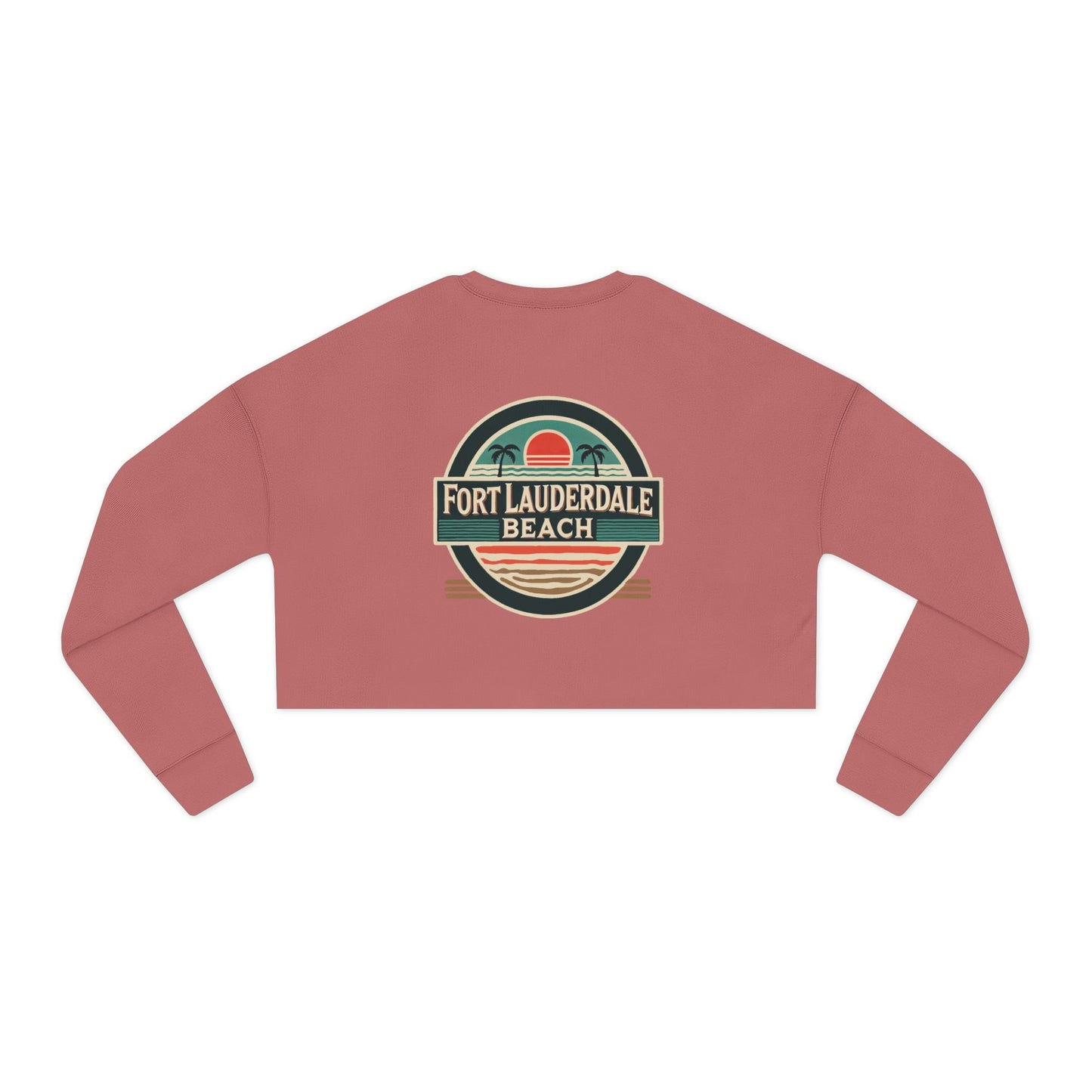 Vintage Fort Lauderdale Women's Cropped Sweatshirt