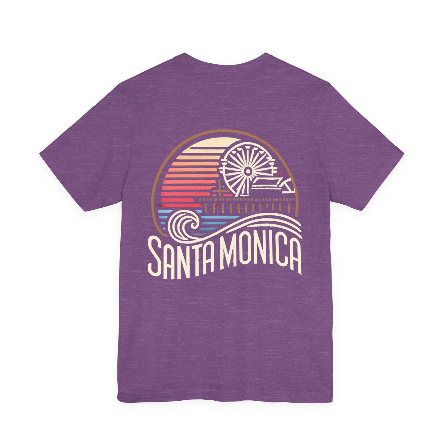 Vibrant Santa Monica Unisex Jersey Short Sleeve Tee
