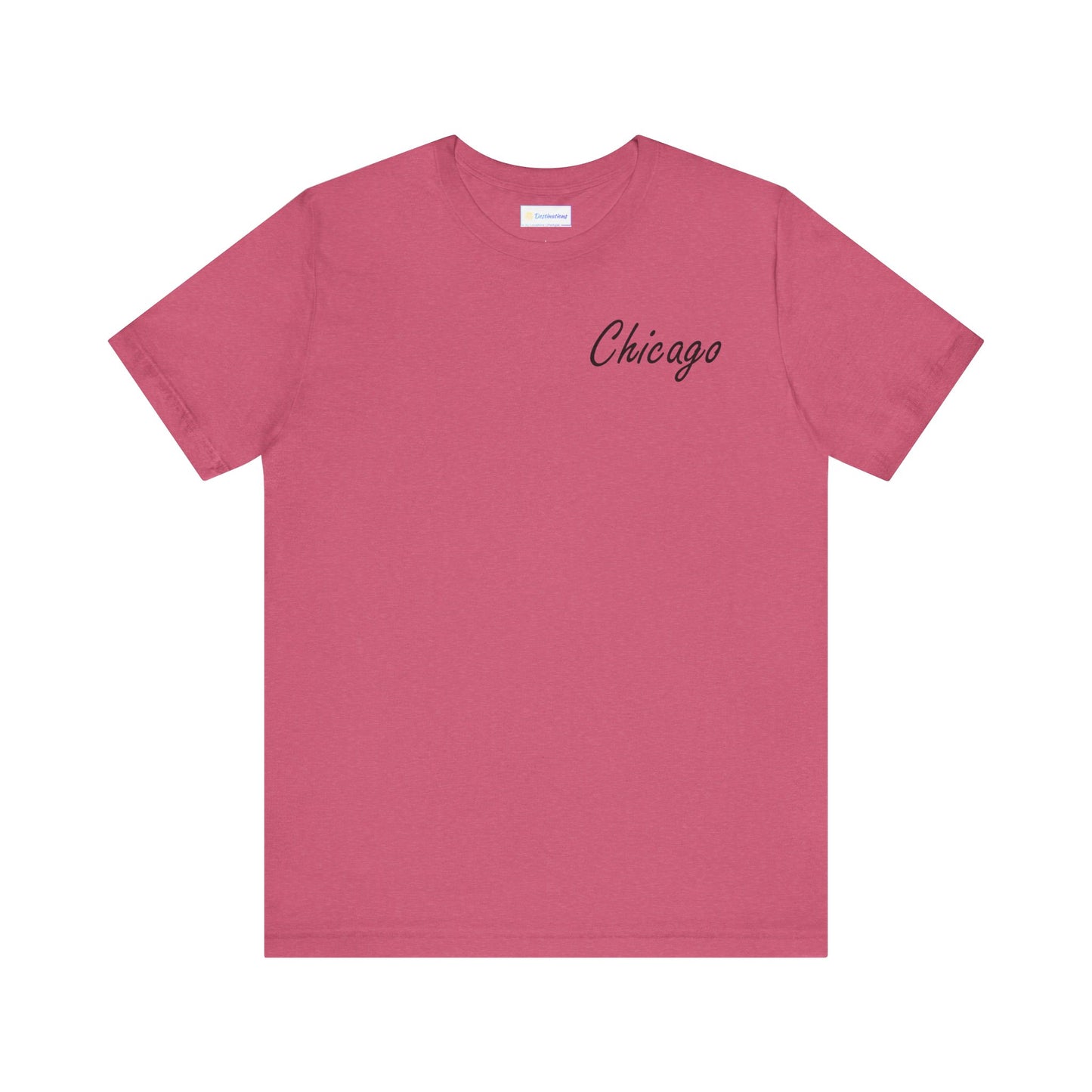 Elegant Chicago Skyline Unisex Jersey Short Sleeve Tee