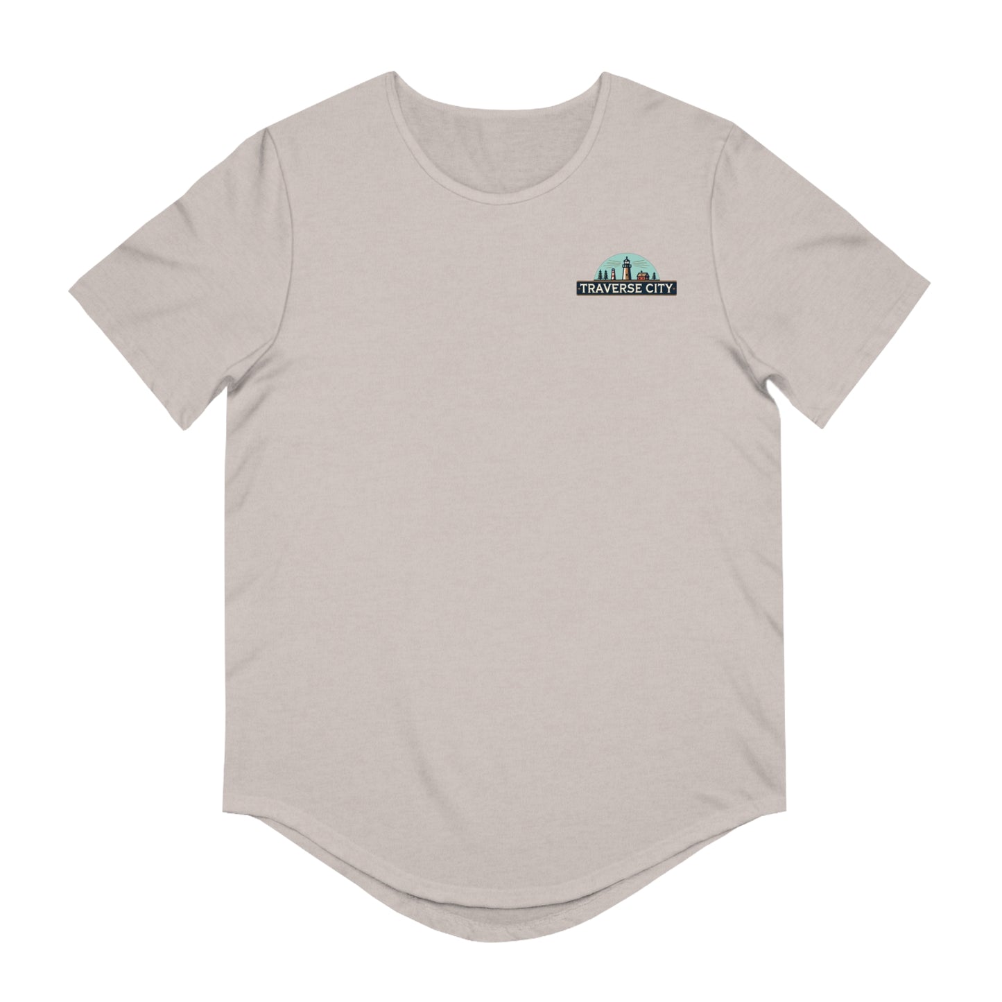 Vintage Traverse City Men's Jersey Curved Hem Tee